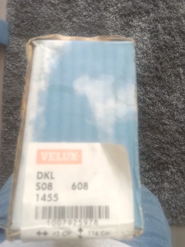 New velux dkl s08 - 1455, manual