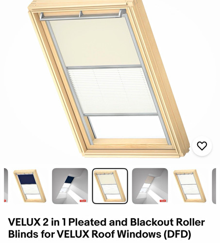 Velux dfd 1 pleated - velux, 2-in-1